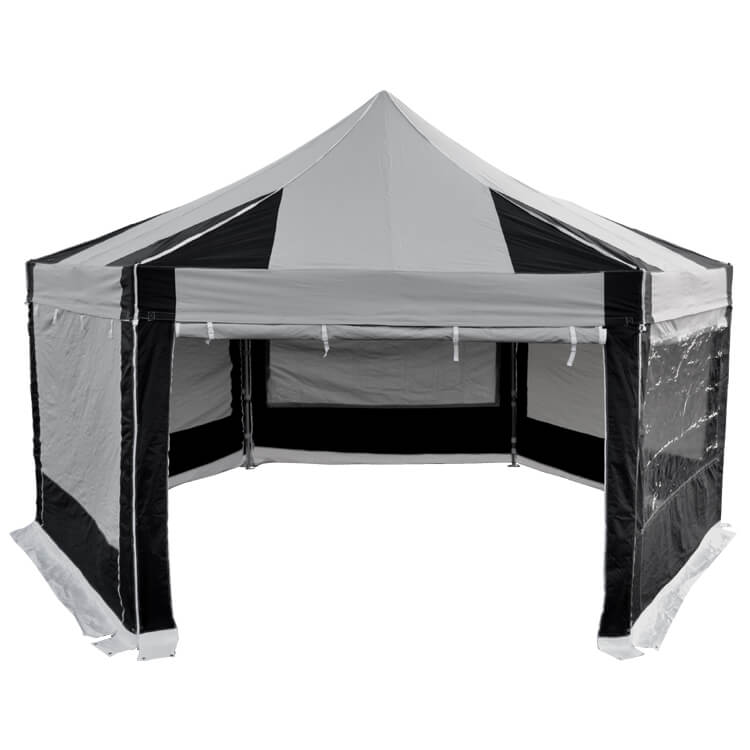 6m hexagonal frame gazebo marquee instant shelter