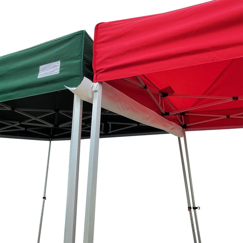 PVC gutters for instant shelters and gazebos