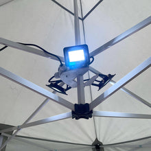 Load image into Gallery viewer, LED Lighting under instant shelter gazebo canopy (lit)
