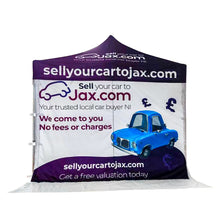 Load image into Gallery viewer, Custom canopy printing for sellyourcartojax.com

