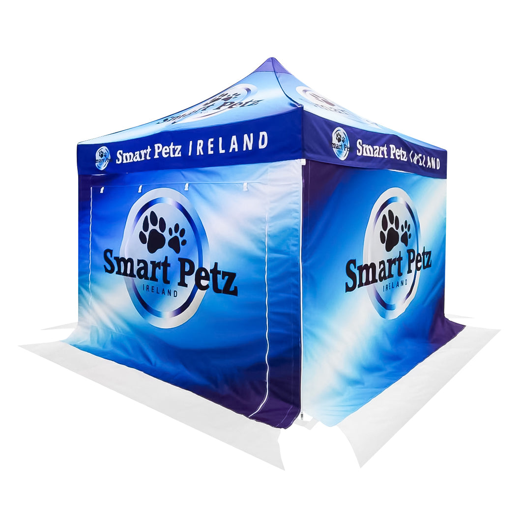 custom printed canopy for Smart Petz Ireland gazebo